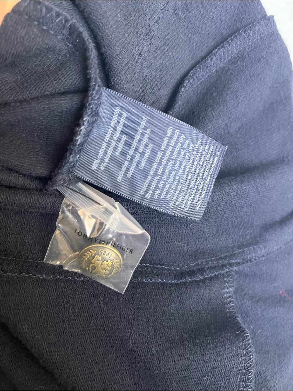 Tommy Hilfiger Navy Double-Breasted Military Blazer with Metal Crest Buttons - Picture 9 of 9